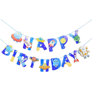 DIY - Happy Birthday Flag Theme